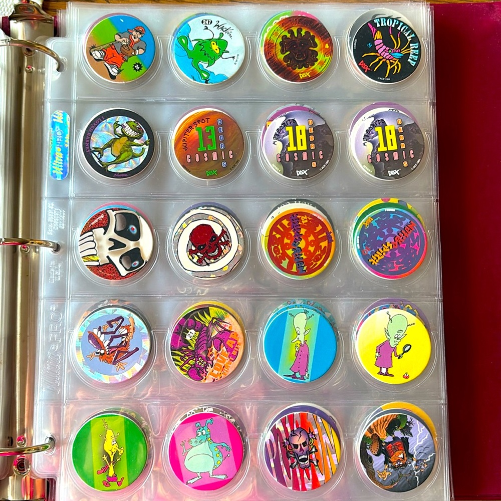 Vintage 90’s POG bottle caps